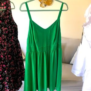 Green chiffon sundress